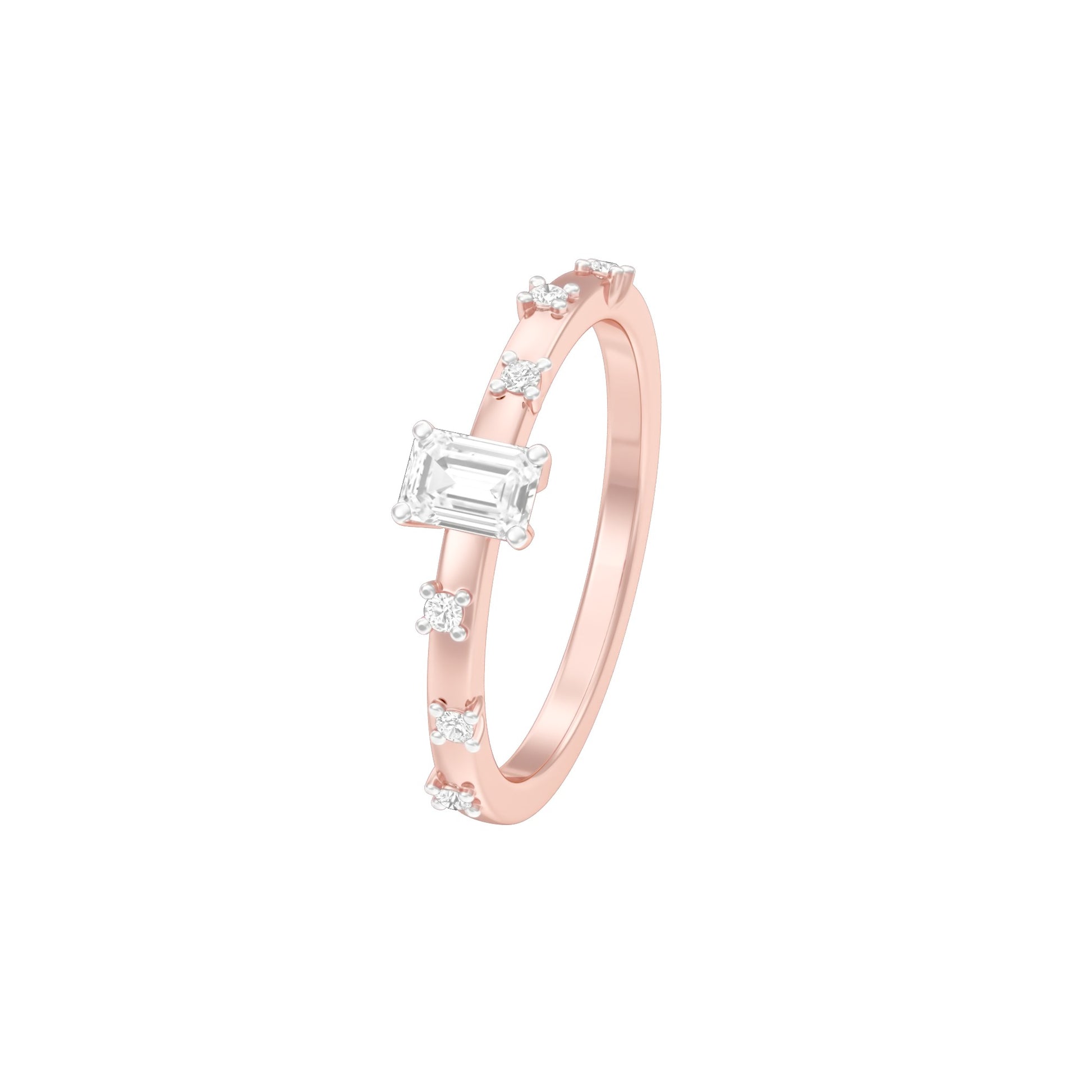 The Side Eye Sparkler Diamond Ring 18 KT / Rose Gold / 13
