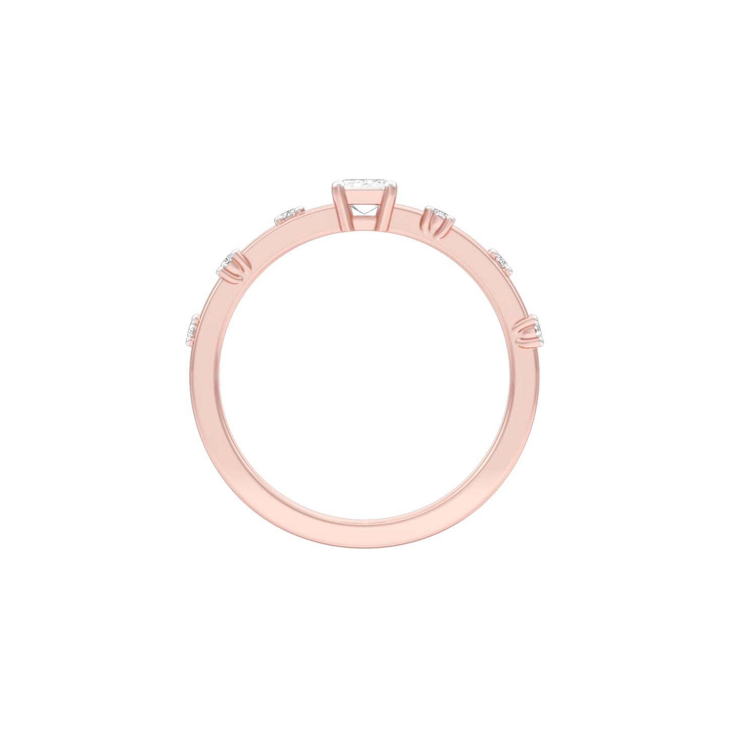 The Side Eye Sparkler Diamond Ring 18 KT / Rose Gold / 13