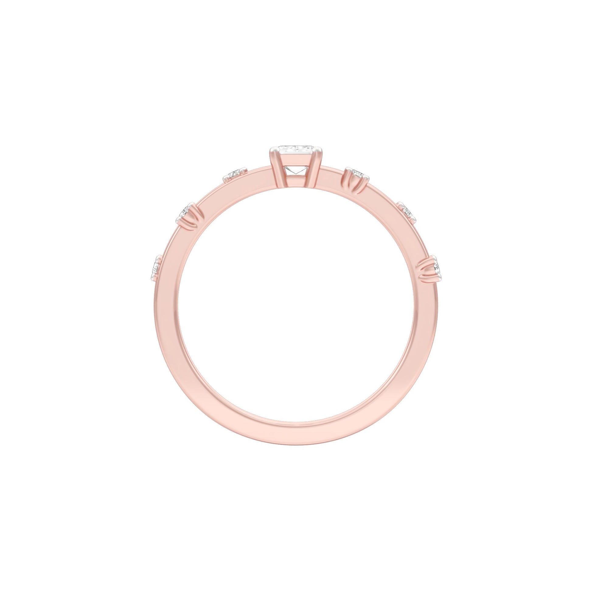 The Side Eye Sparkler Diamond Ring 18 KT / Rose Gold / 13