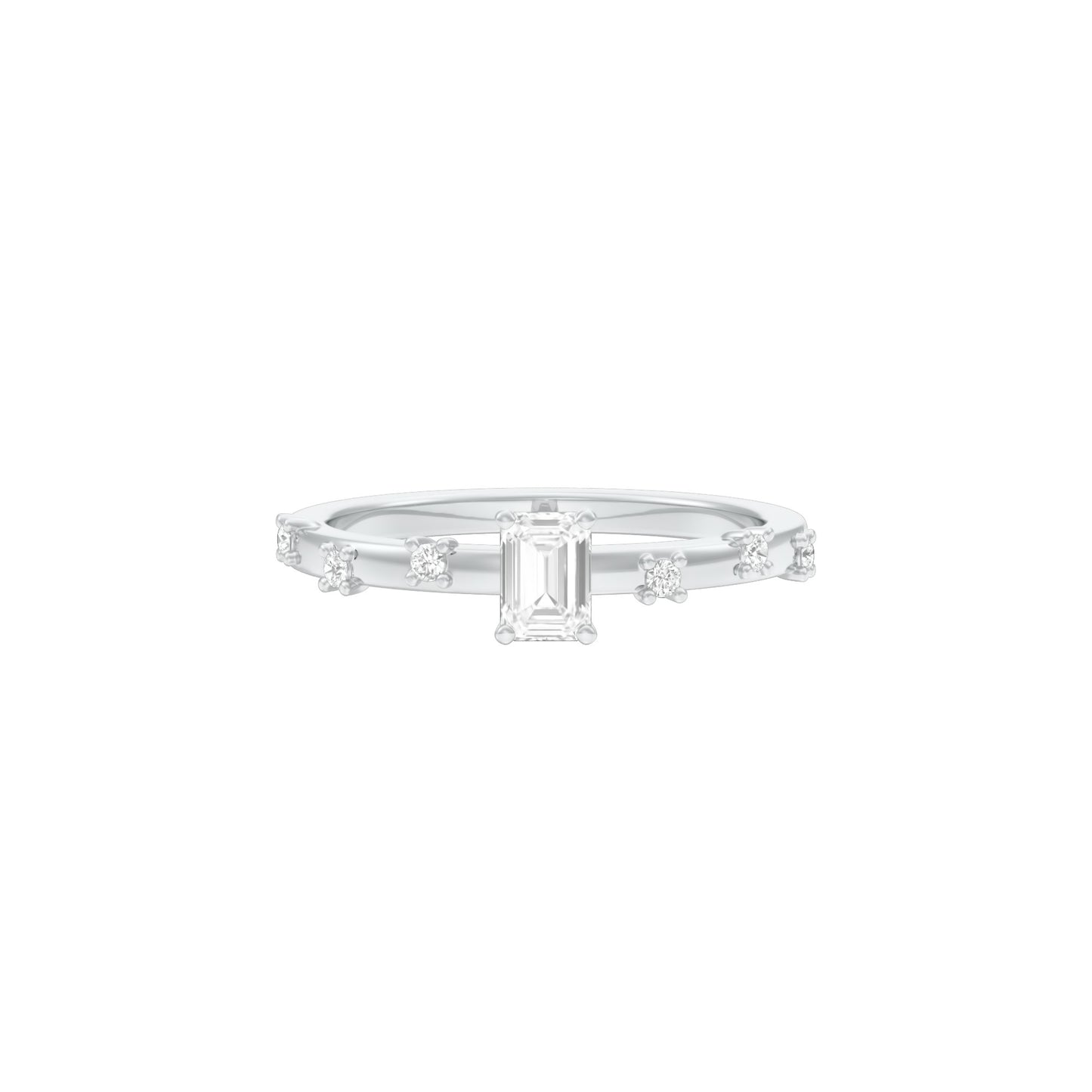The Side Eye Sparkler Diamond Ring 18 KT / White Gold / 13