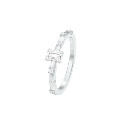 The Side Eye Sparkler Diamond Ring 18 KT / White Gold / 13
