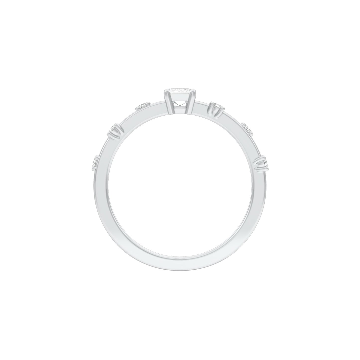 The Side Eye Sparkler Diamond Ring 18 KT / White Gold / 13