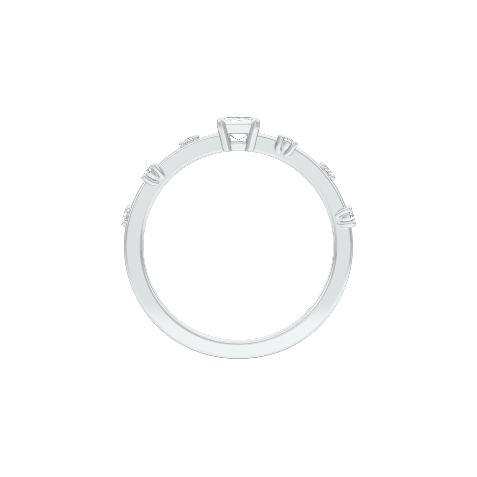 The Side Eye Sparkler Diamond Ring 18 KT / White Gold / 13
