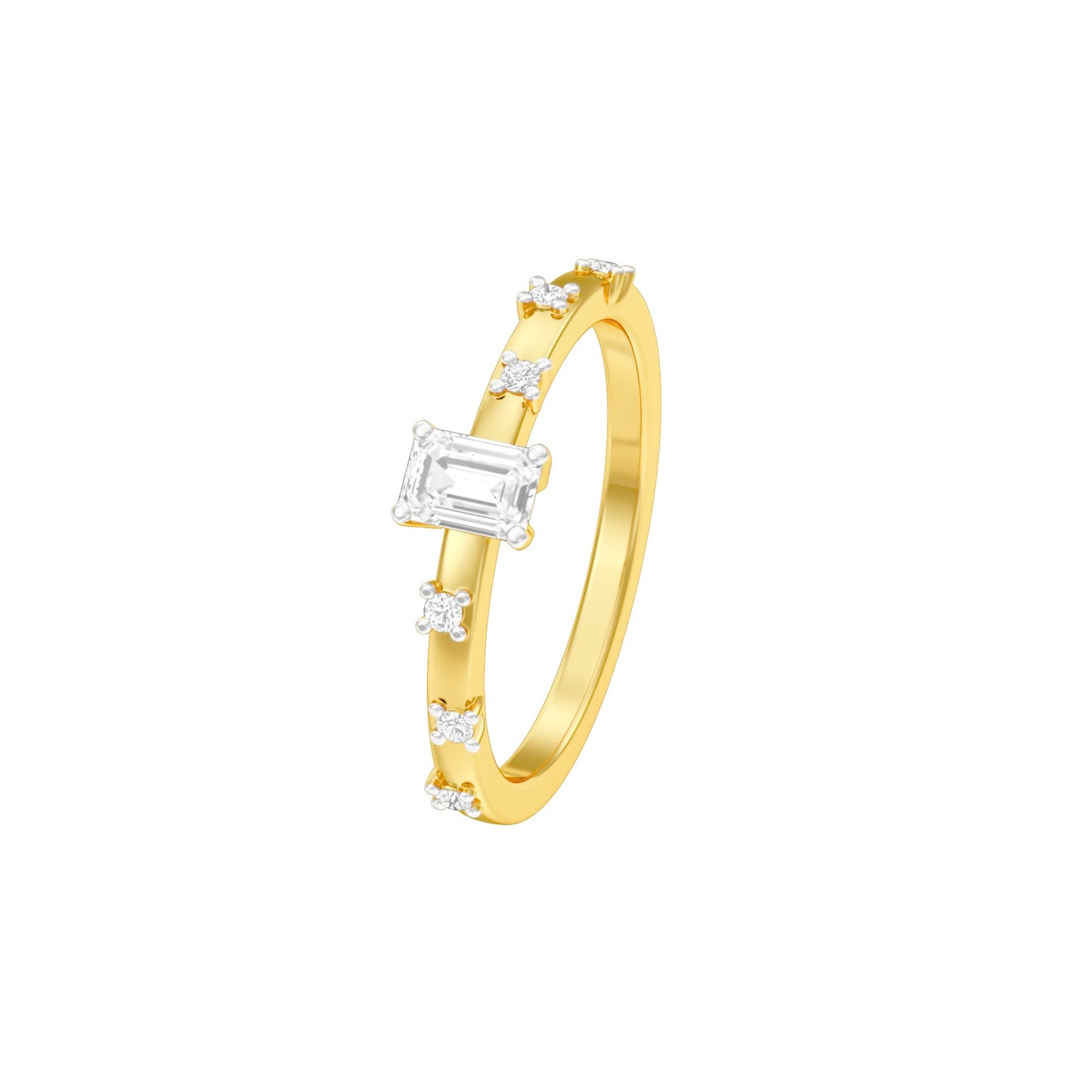The Side Eye Sparkler Diamond Ring 18 KT / Yellow Gold / 13