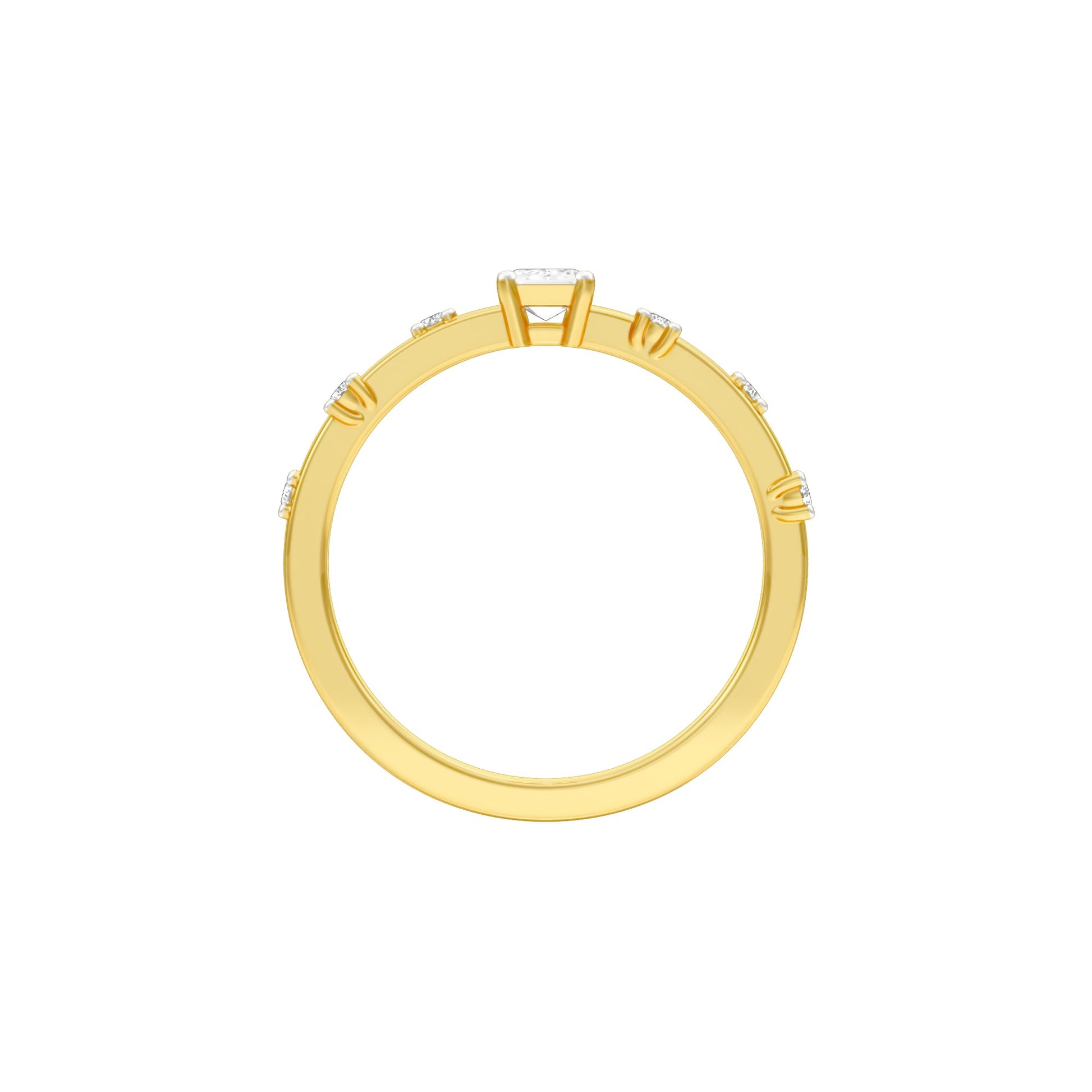 The Side Eye Sparkler Diamond Ring 18 KT / Yellow Gold / 13