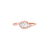 Embrace Oval Bypass Diamond Ring 18 KT / Rose Gold / 13
