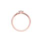 Embrace Oval Bypass Diamond Ring 18 KT / Rose Gold / 13