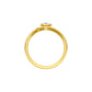 Embrace Oval Bypass Diamond Ring 18 KT / Yellow Gold / 13
