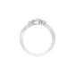 Glazed Bezel Pear Diamond Ring 18 KT / White Gold / 13
