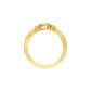 Glazed Bezel Pear Diamond Ring 18 KT / Yellow Gold / 13