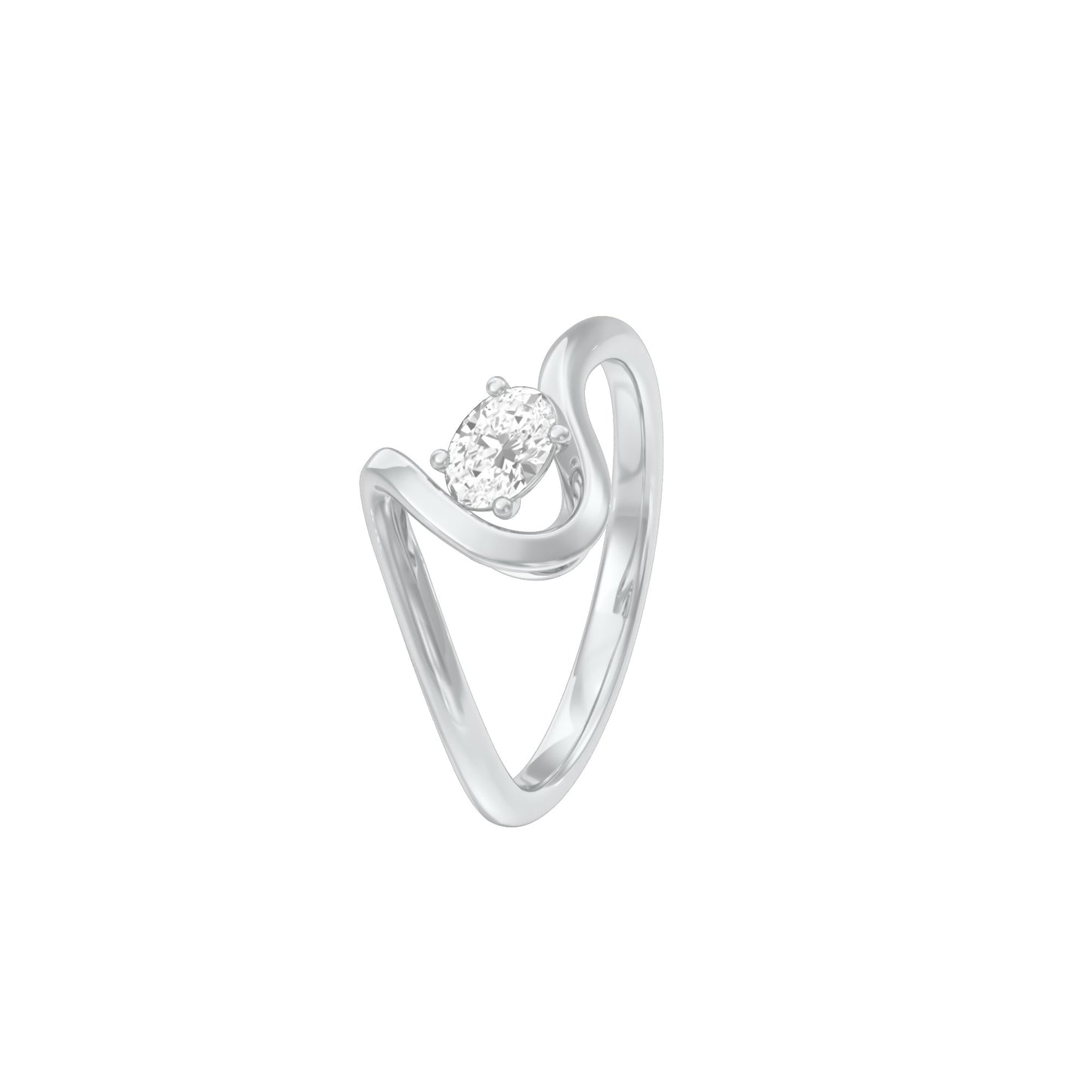 KI-LR02136-OV-025 18 KT / White Gold / 24