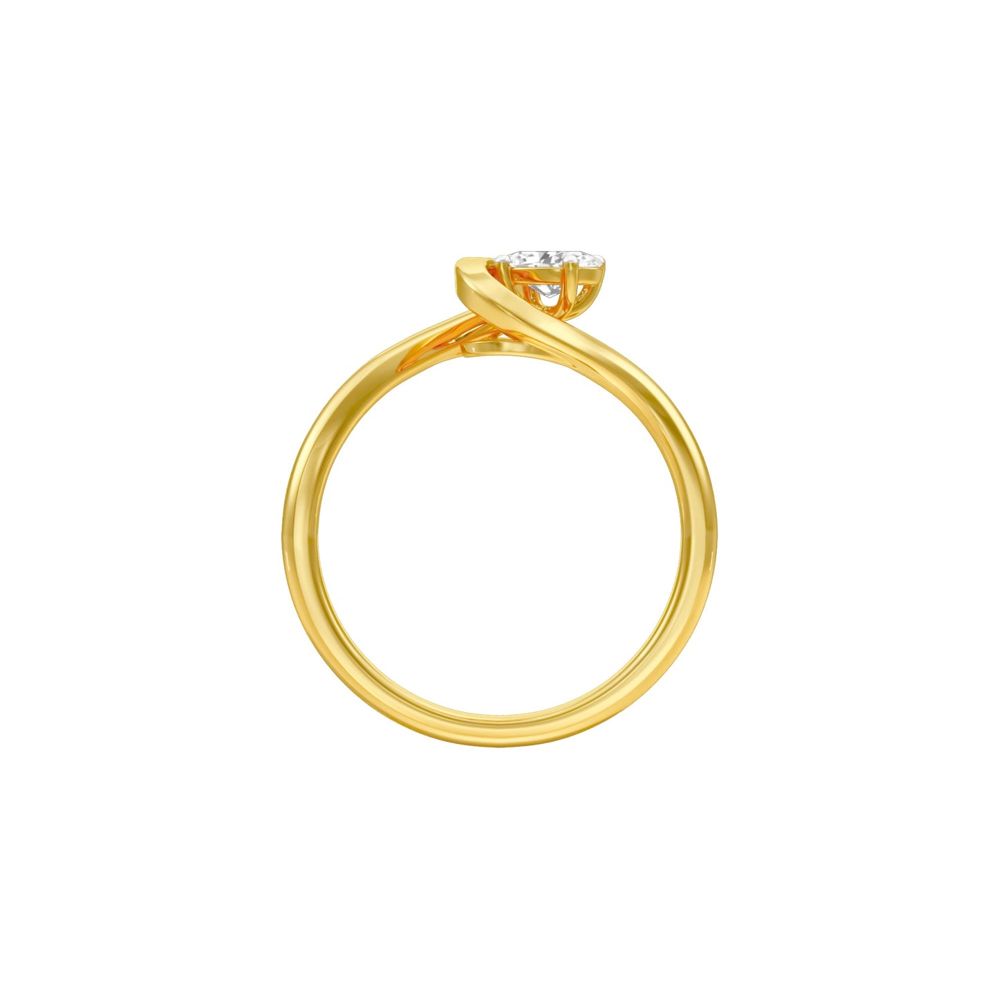 KI-LR02136-OV-025 18 KT / Yellow Gold / 24