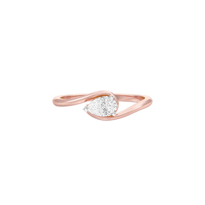 Main Squeeze Pear Diamond Ring