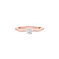 Lowkey Diva Round Diamond Ring 18 KT / Rose Gold / 13