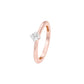 Lowkey Diva Round Diamond Ring 18 KT / Rose Gold / 13