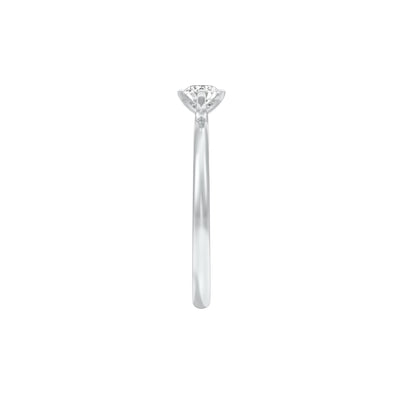 Lowkey Diva Round Diamond Ring 18 KT / White Gold / 13