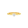 Lowkey Diva Round Diamond Ring 18 KT / Yellow Gold / 13