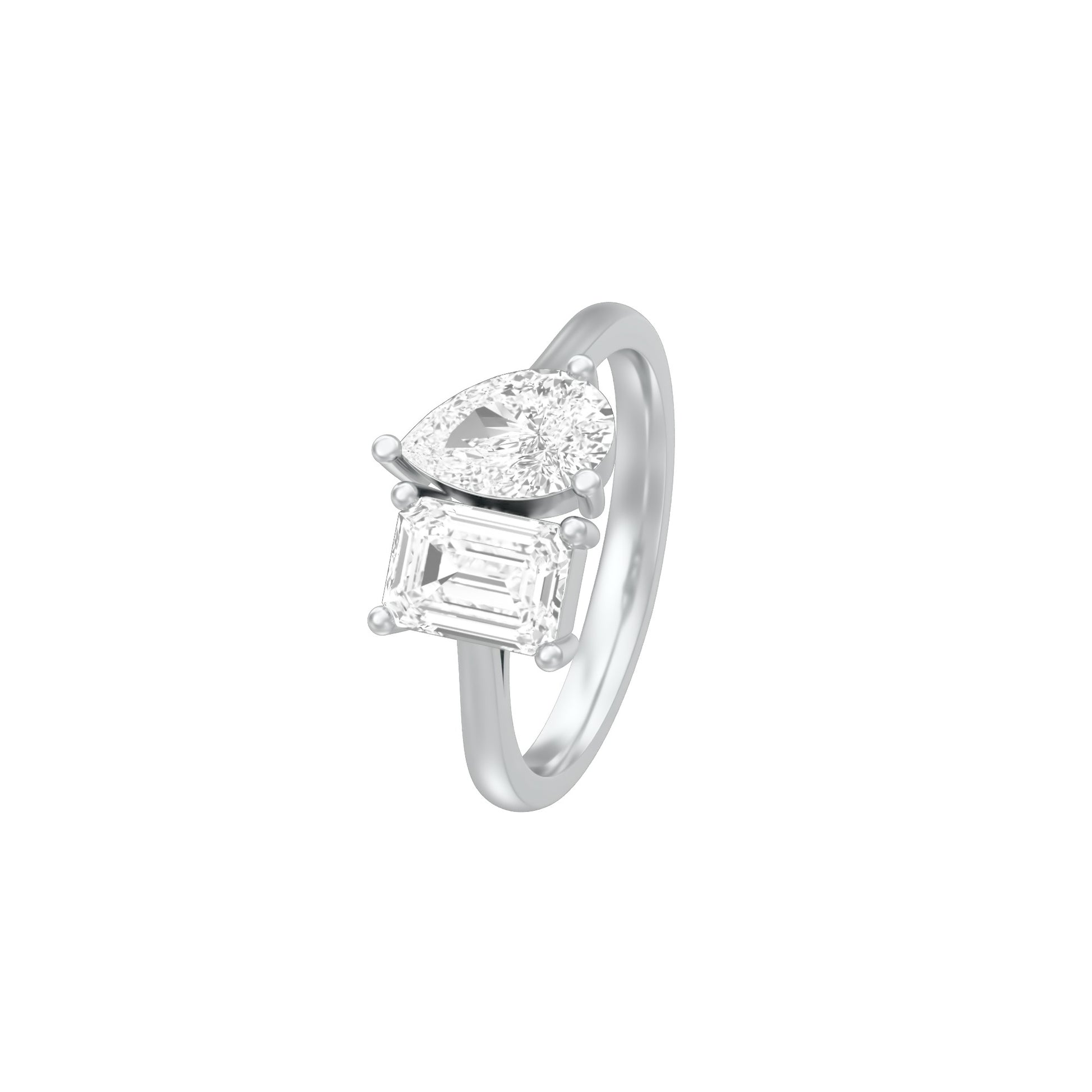 KI-PD00018-R 18 KT / White Gold / 18