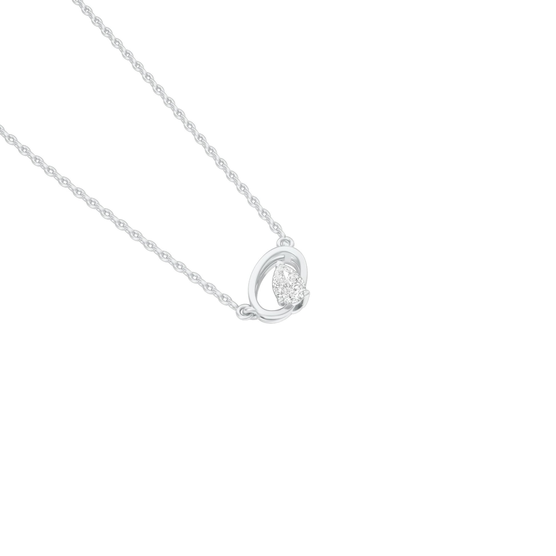 KI-PD00497-PE-025 18 KT / White Gold