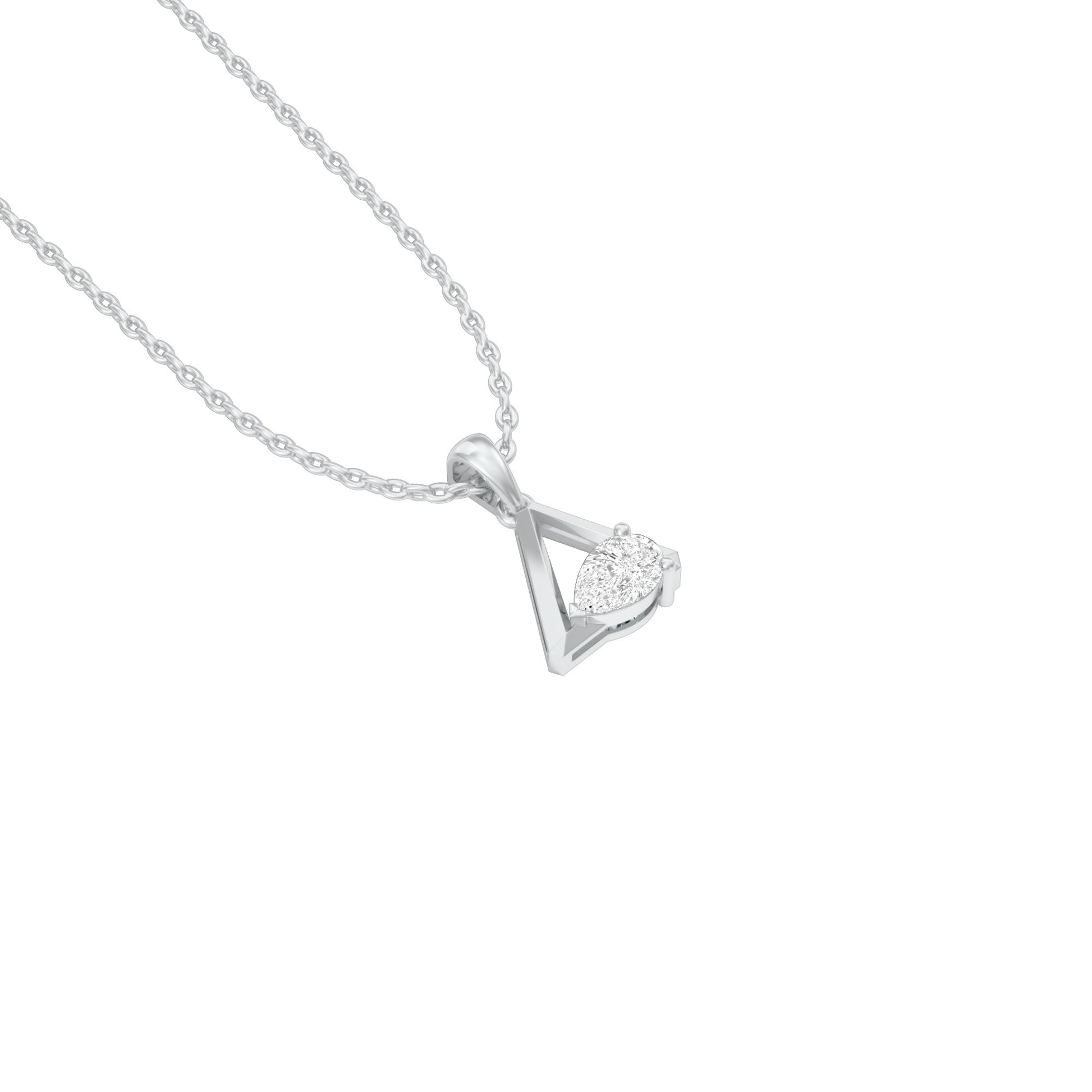 KI-PD00501-PE-025 18 KT / White Gold