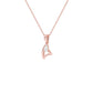 The  Pearlescent Shine Diamond Pendant 18 KT / Rose Gold