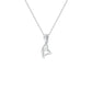 The  Pearlescent Shine Diamond Pendant 18 KT / White Gold