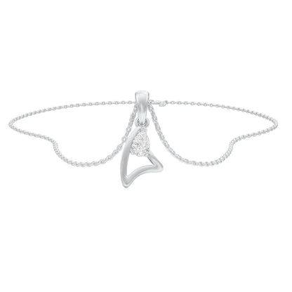 The  Pearlescent Shine Diamond Pendant 18 KT / White Gold