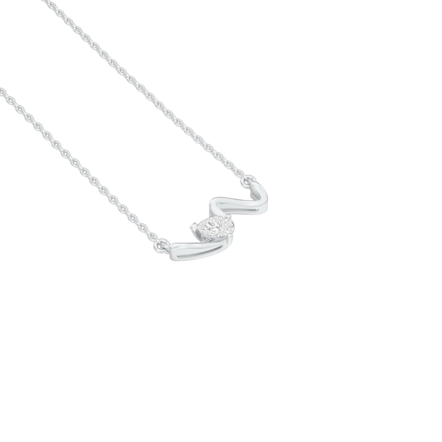 KI-PD00503-PE-025 18 KT / White Gold