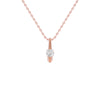 Pinpoint Glam Round Diamond Pendant 18 KT / Rose Gold