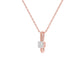 Pinpoint Glam Round Diamond Pendant 18 KT / Rose Gold