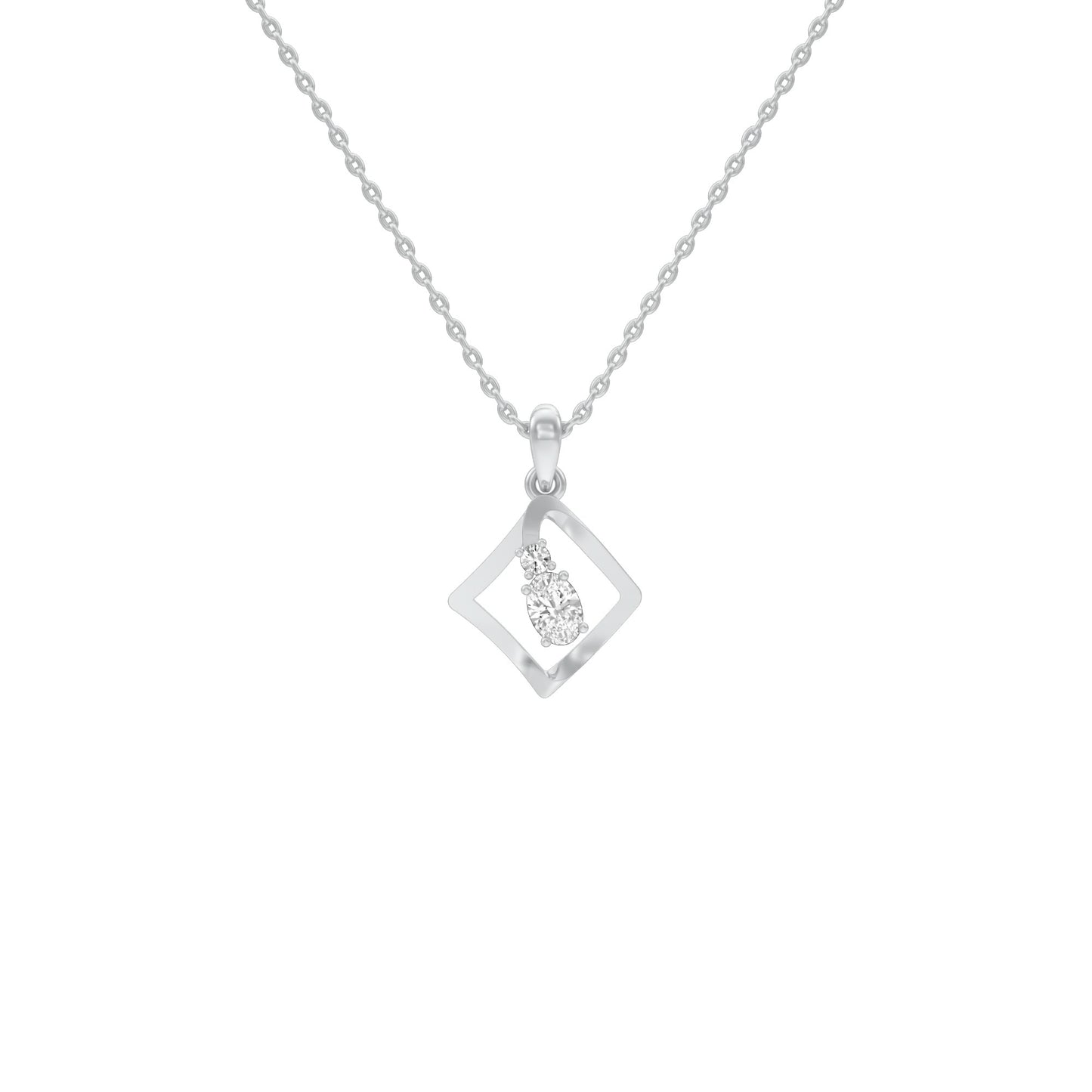 KI-PD00506-OV-025 18 KT / White Gold