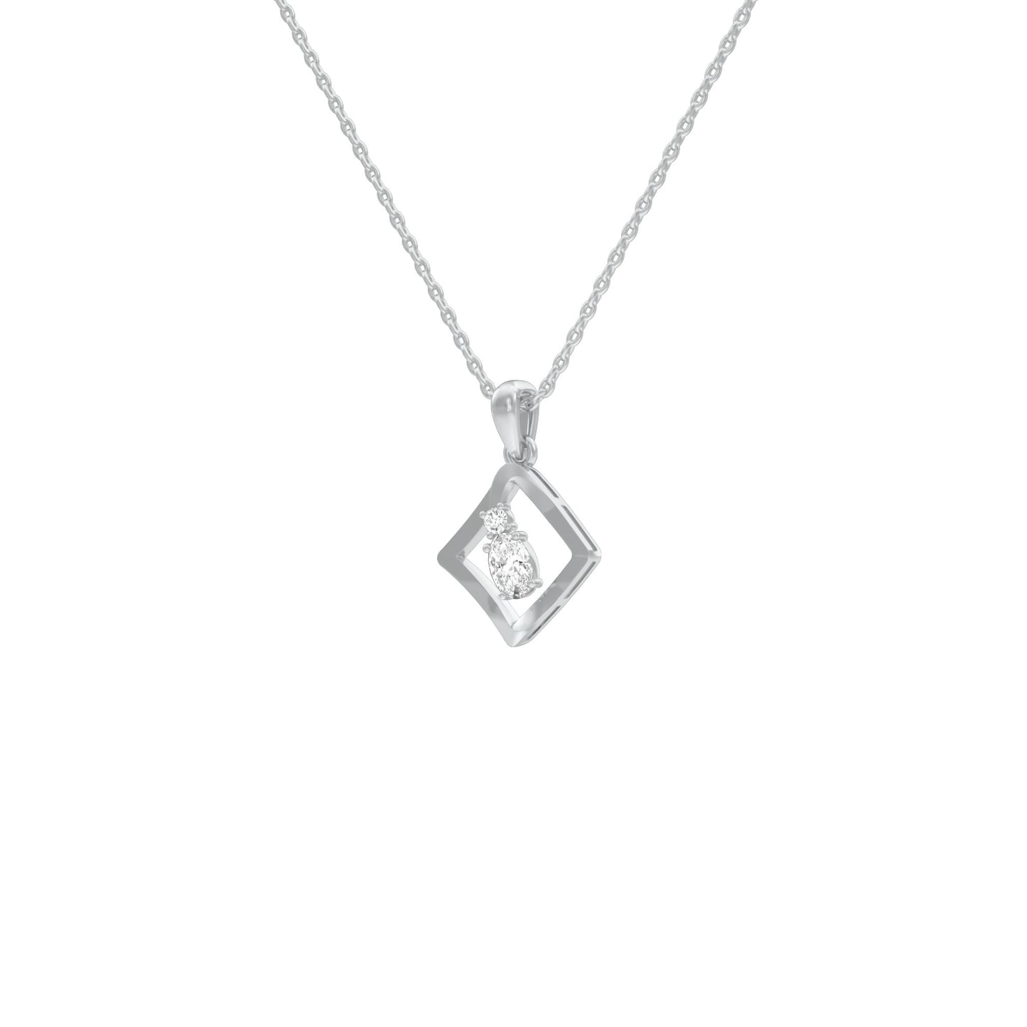 KI-PD00506-OV-025 18 KT / White Gold