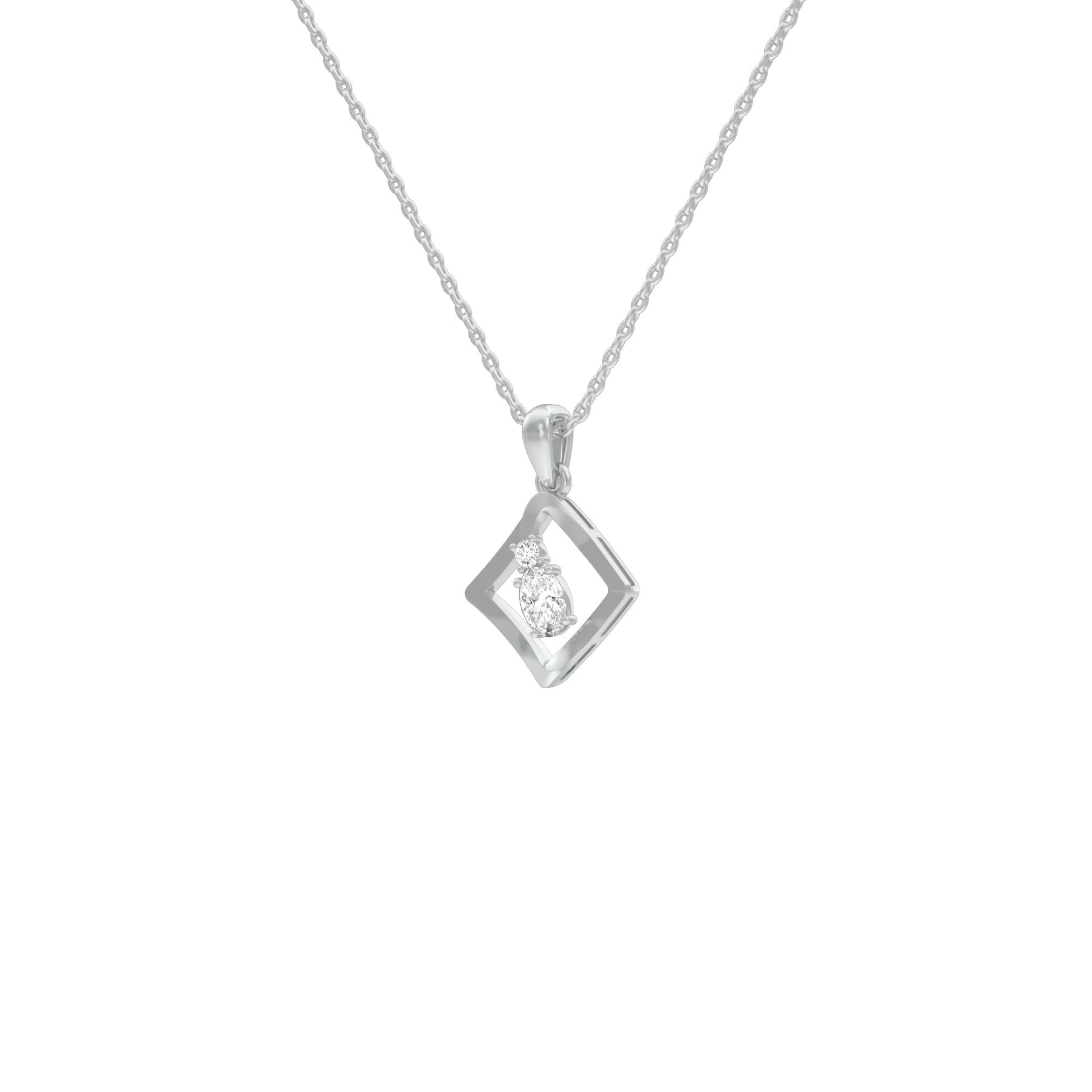 KI-PD00506-OV-025 18 KT / White Gold