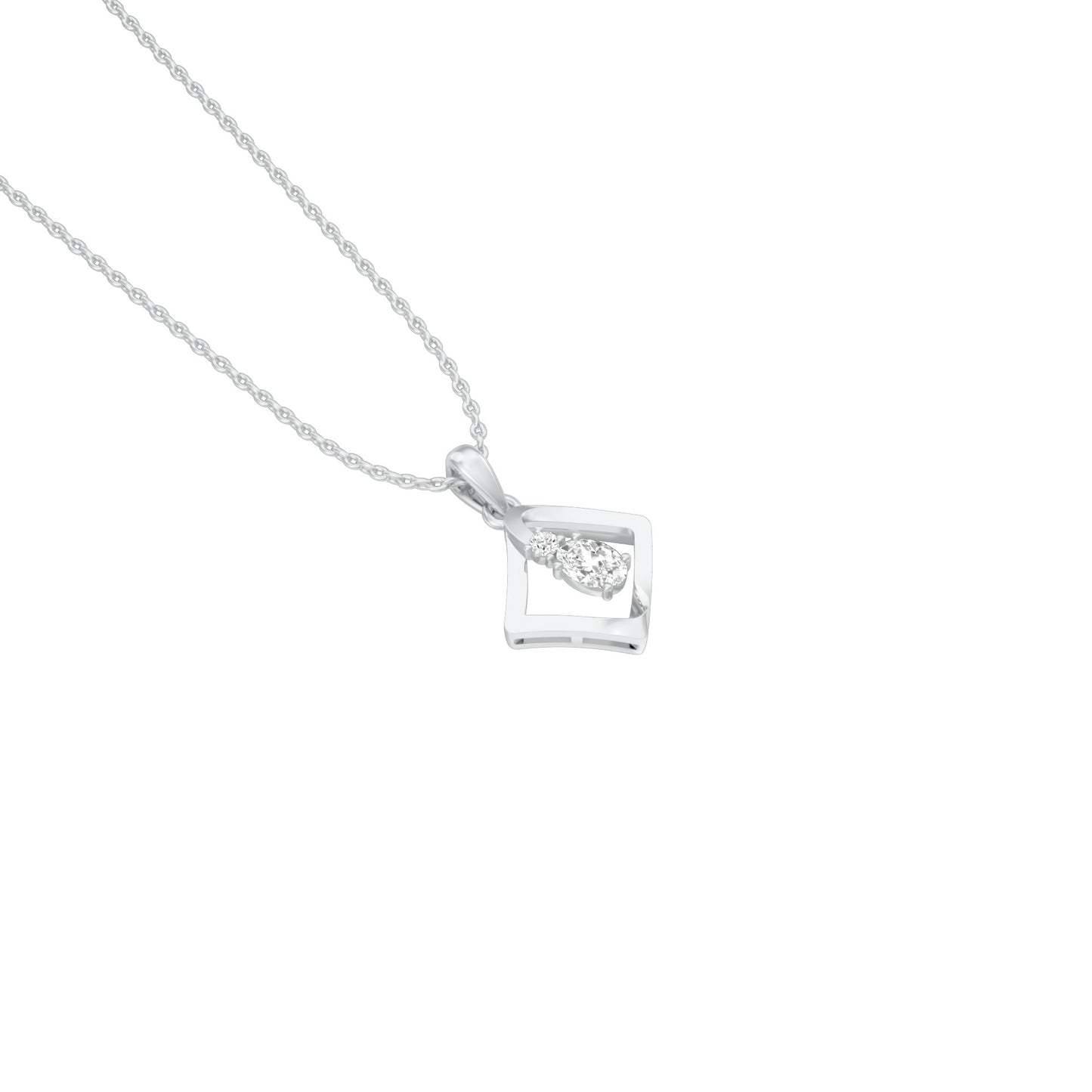 KI-PD00506-OV-025 18 KT / White Gold