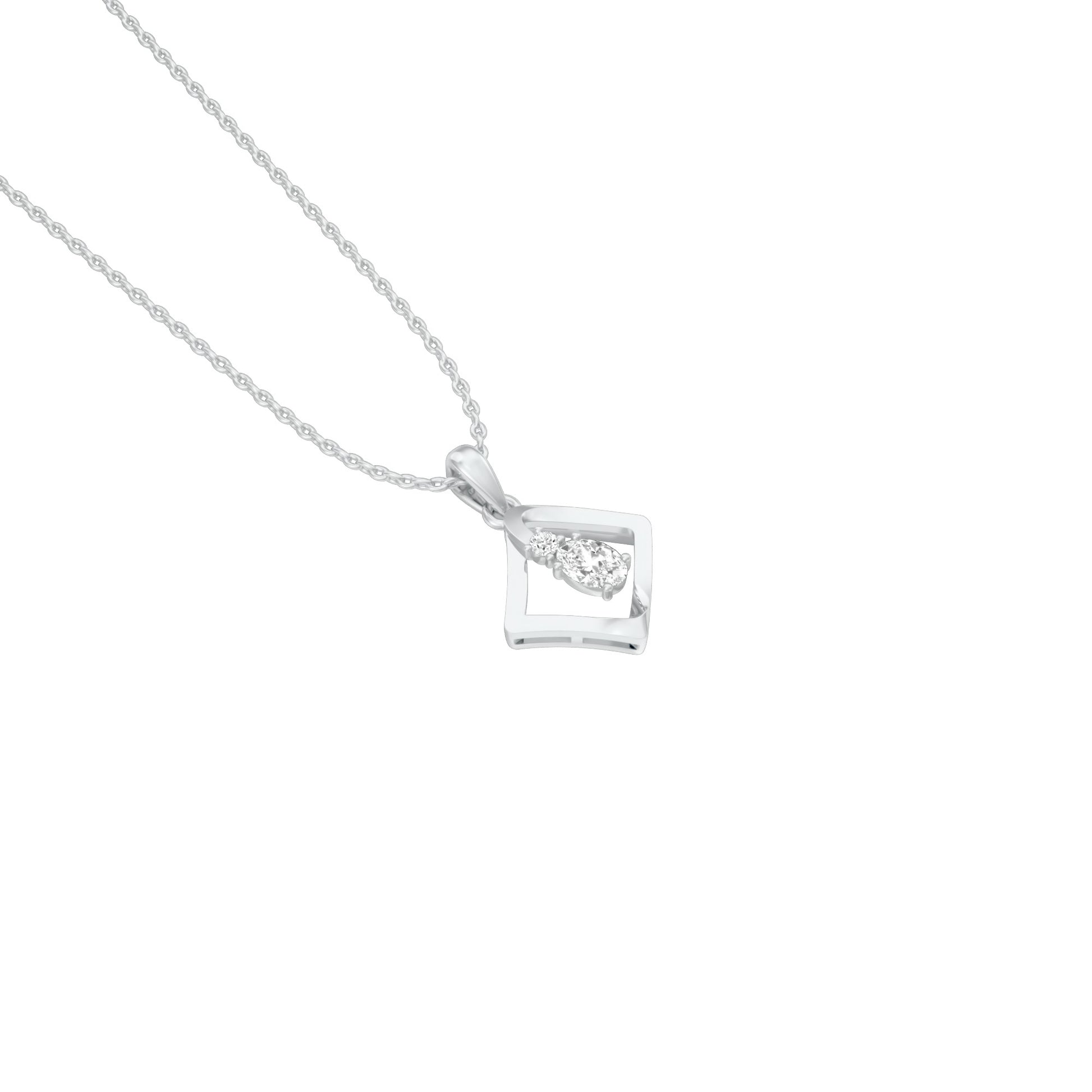 KI-PD00506-OV-025 18 KT / White Gold