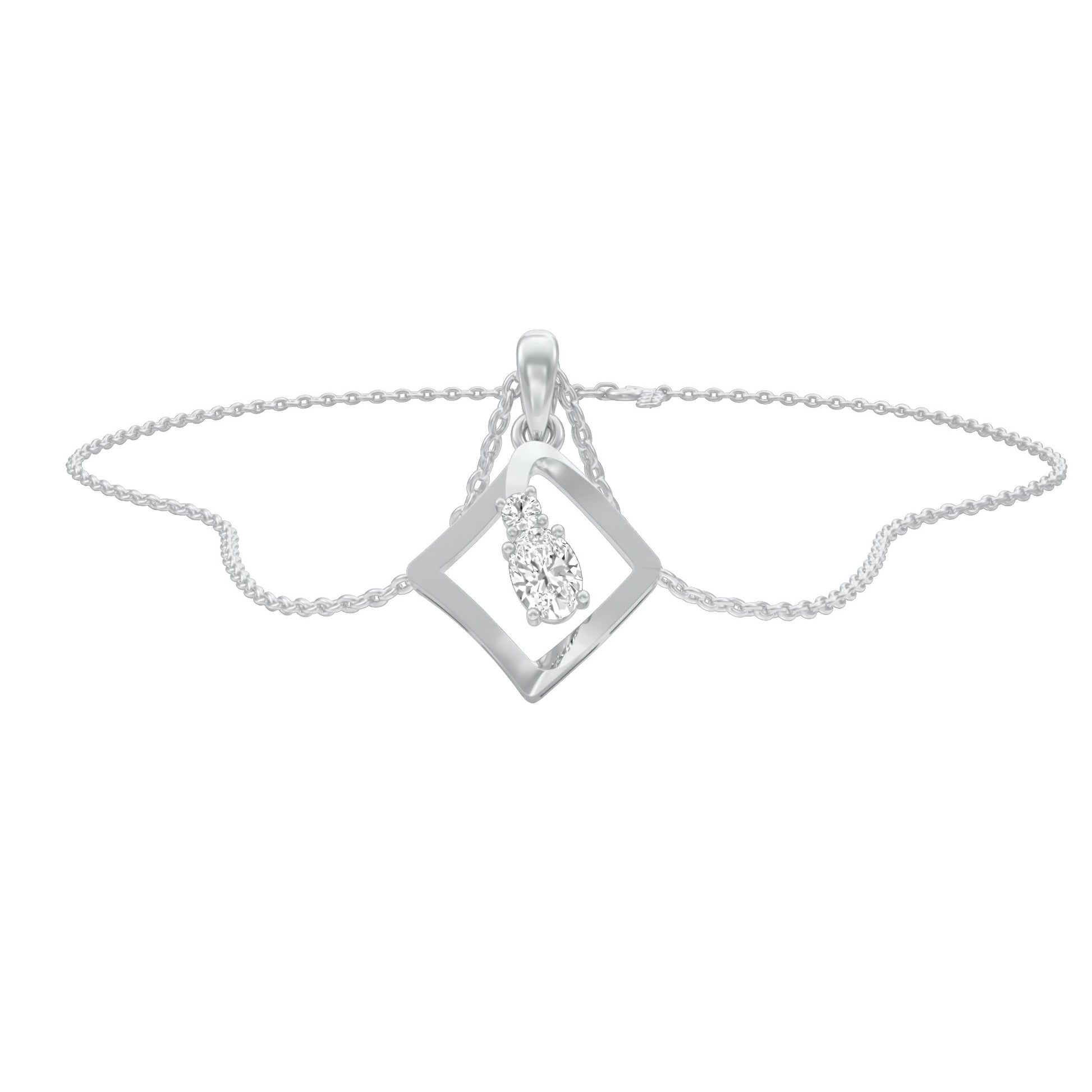 KI-PD00506-OV-025 18 KT / White Gold