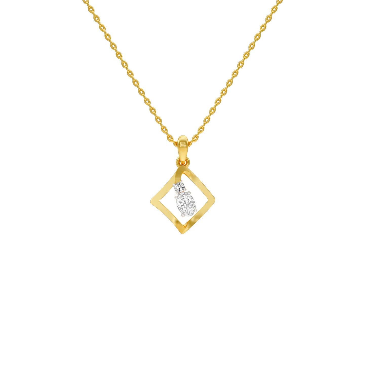 KI-PD00506-OV-025 18 KT / Yellow Gold