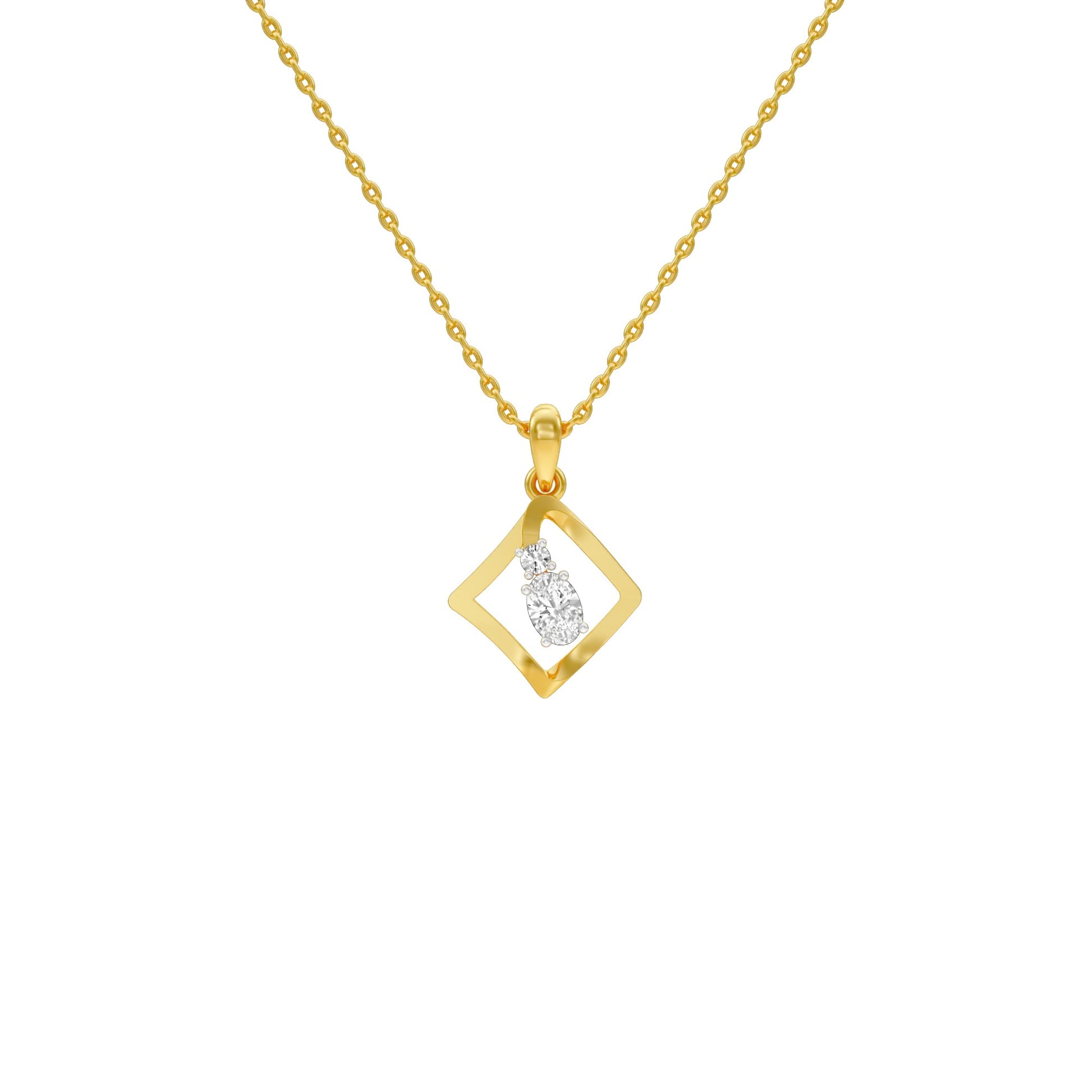 KI-PD00506-OV-025 18 KT / Yellow Gold