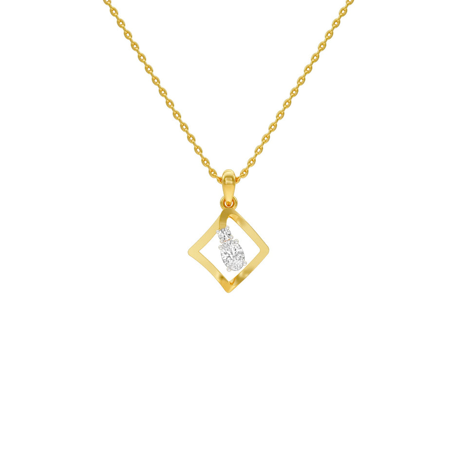 KI-PD00506-OV-025 18 KT / Yellow Gold