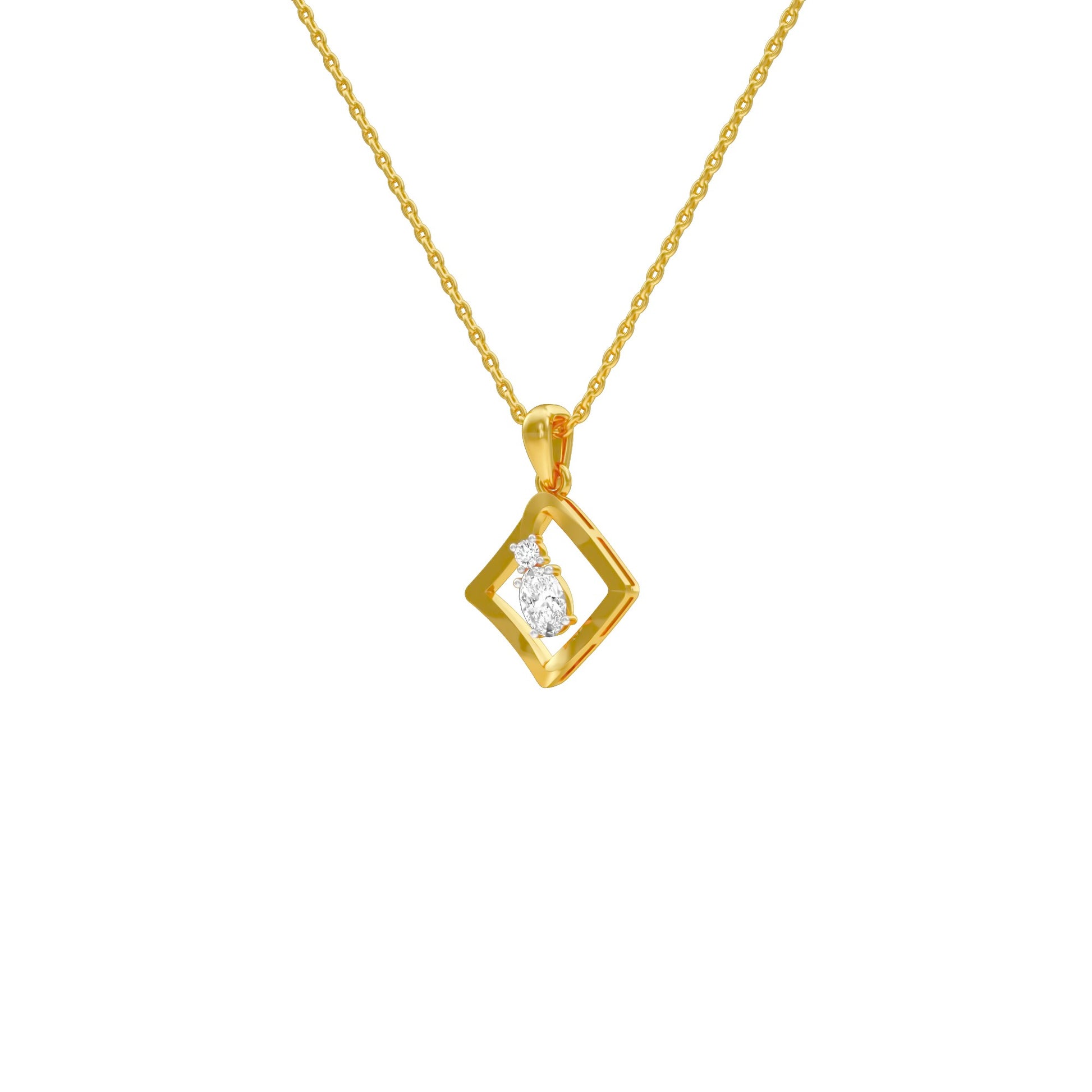 KI-PD00506-OV-025 18 KT / Yellow Gold