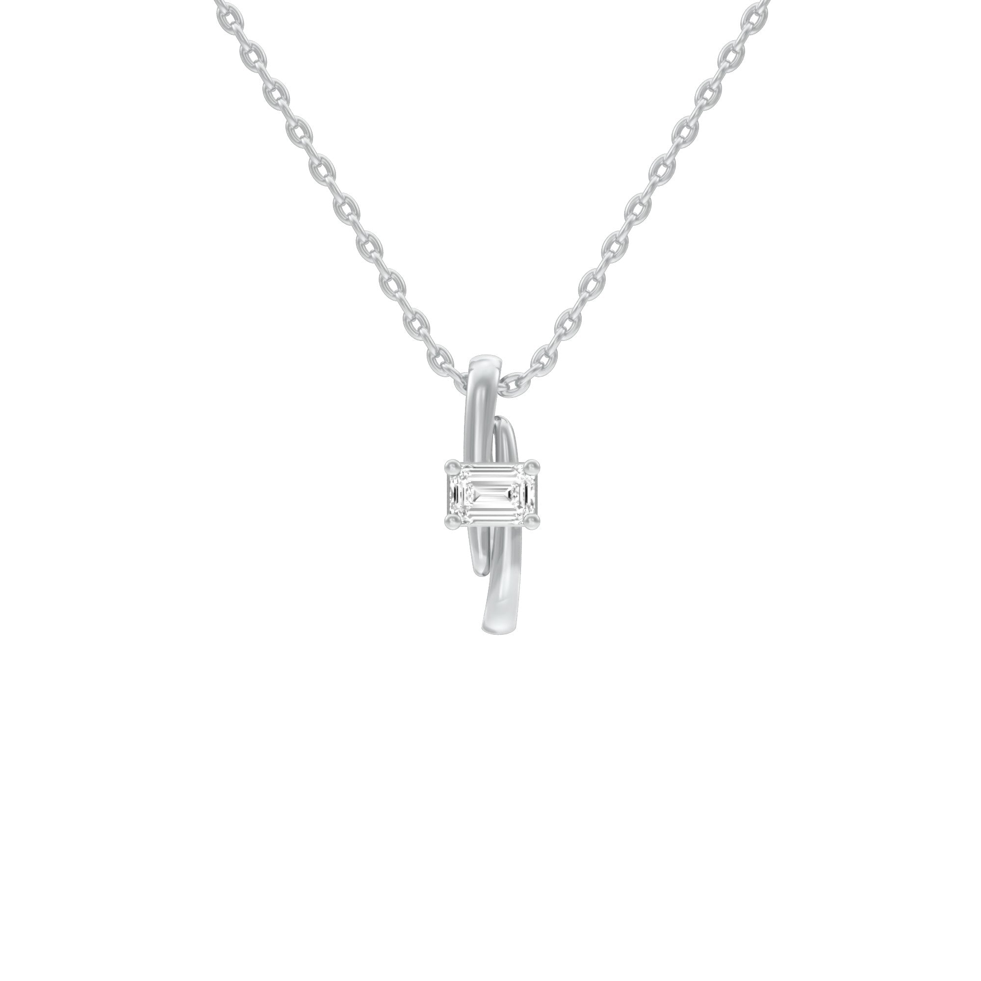 The Modus Emerald Diamond Pendant – Limelight Diamonds