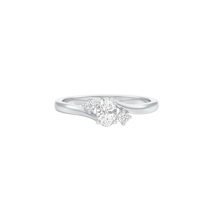 LL-LR02135-OV-025-A 18 KT / White Gold / 24