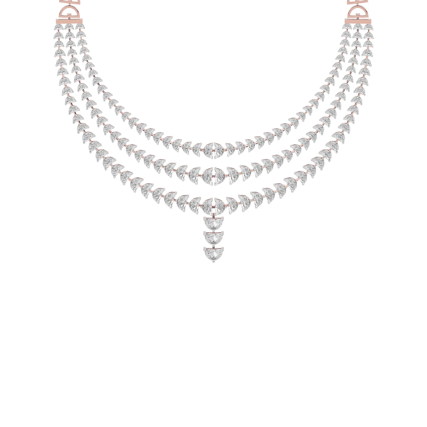 Moon's Phasefall Diamond Necklace