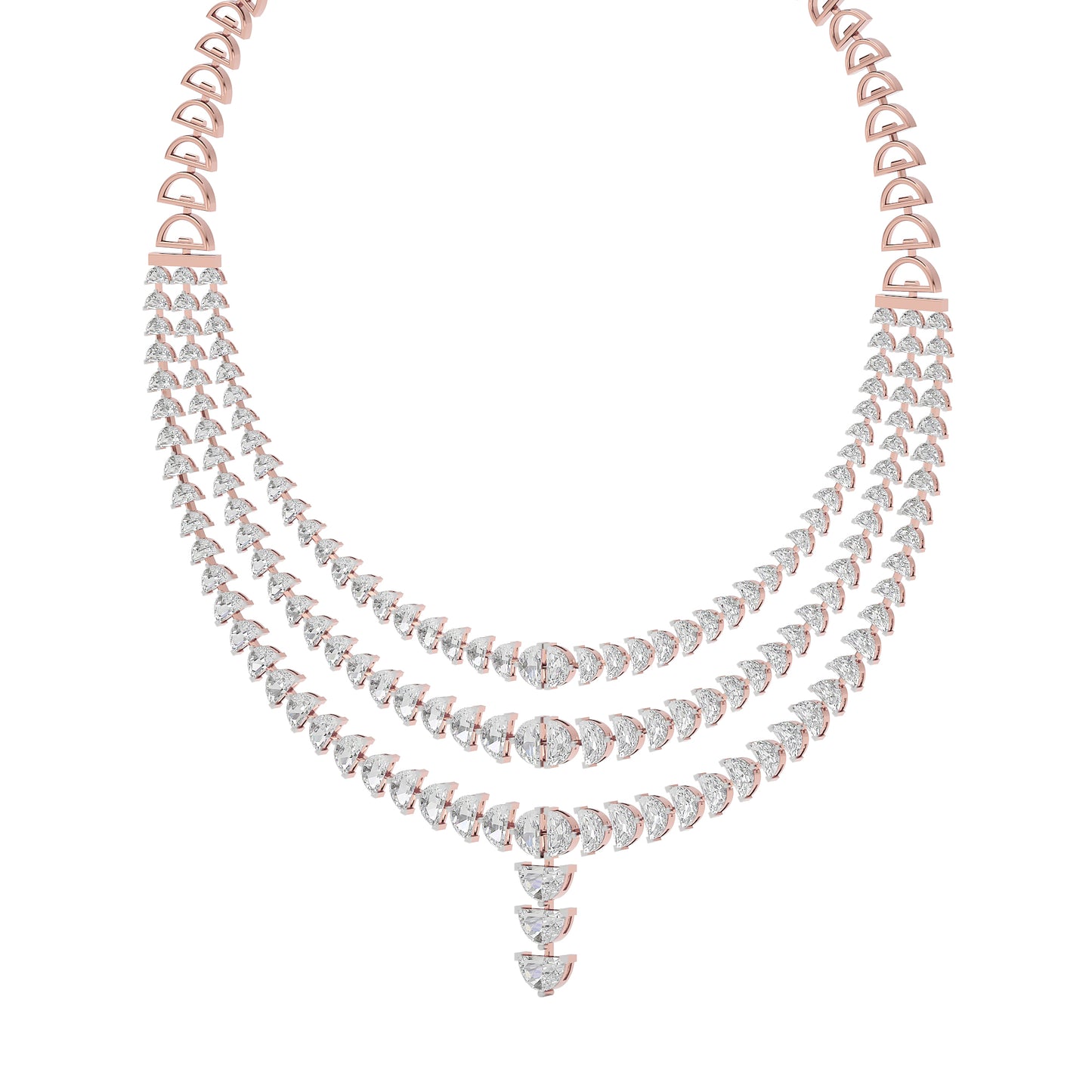 Moon's Phasefall Diamond Necklace