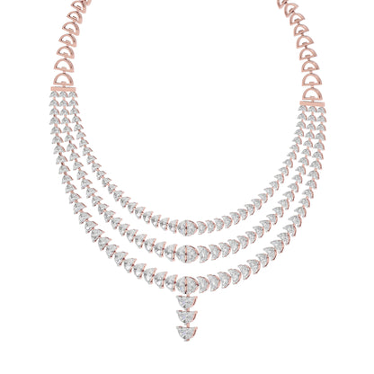 Moon's Phasefall Diamond Necklace