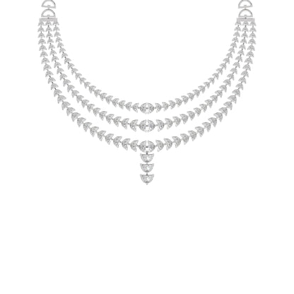 Moon's Phasefall Diamond Necklace