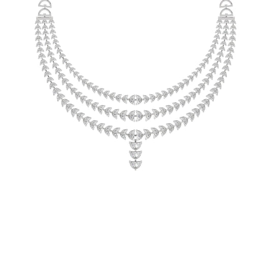 Moon's Phasefall Diamond Necklace