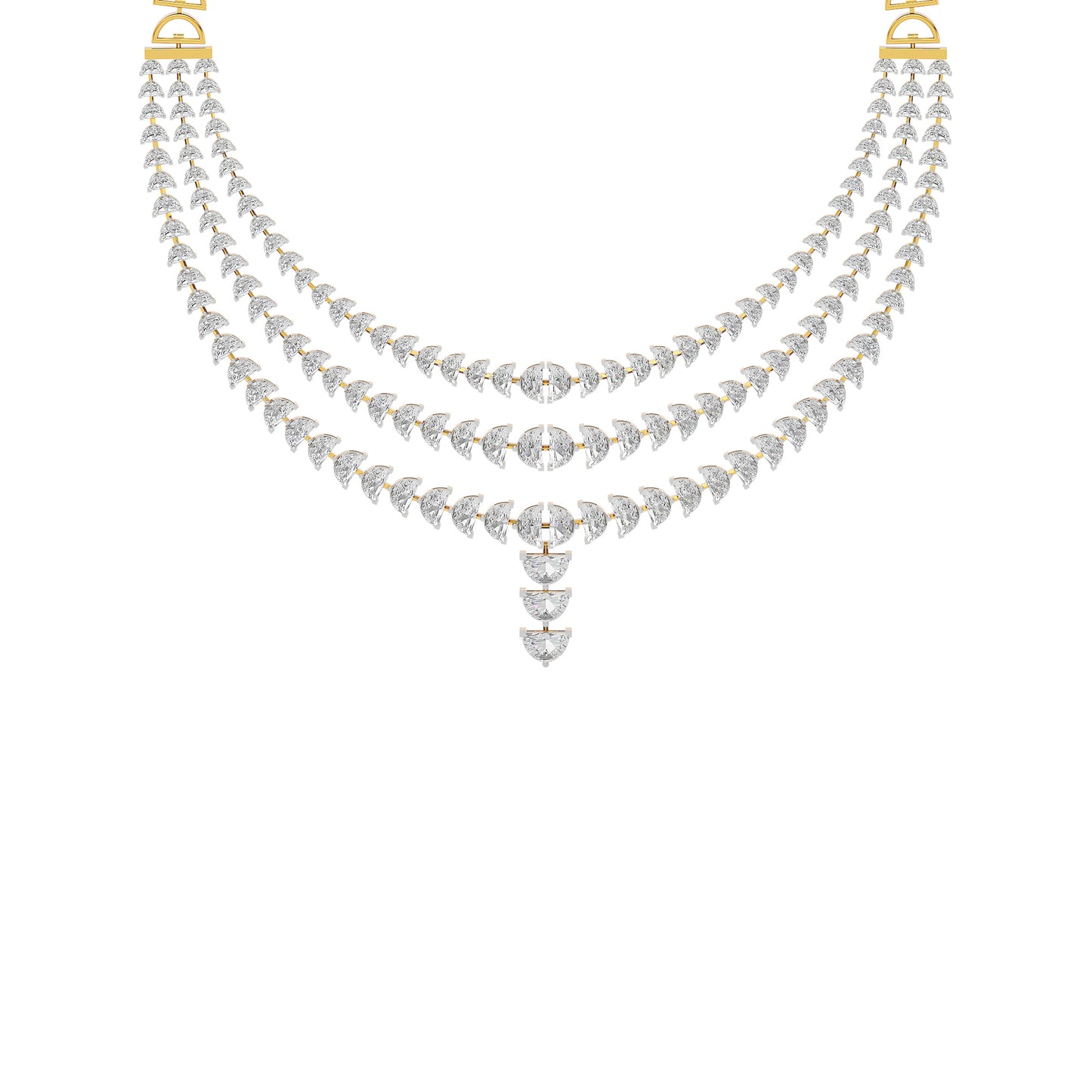 Moon's Phasefall Diamond Necklace