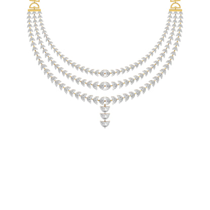 Moon's Phasefall Diamond Necklace