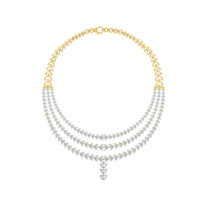 Moon's Phasefall Diamond Necklace
